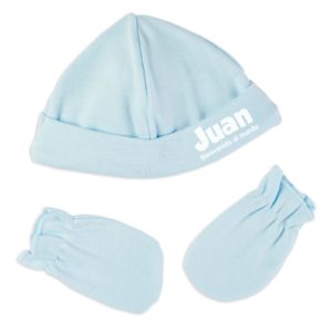 Gorro y manoplas White