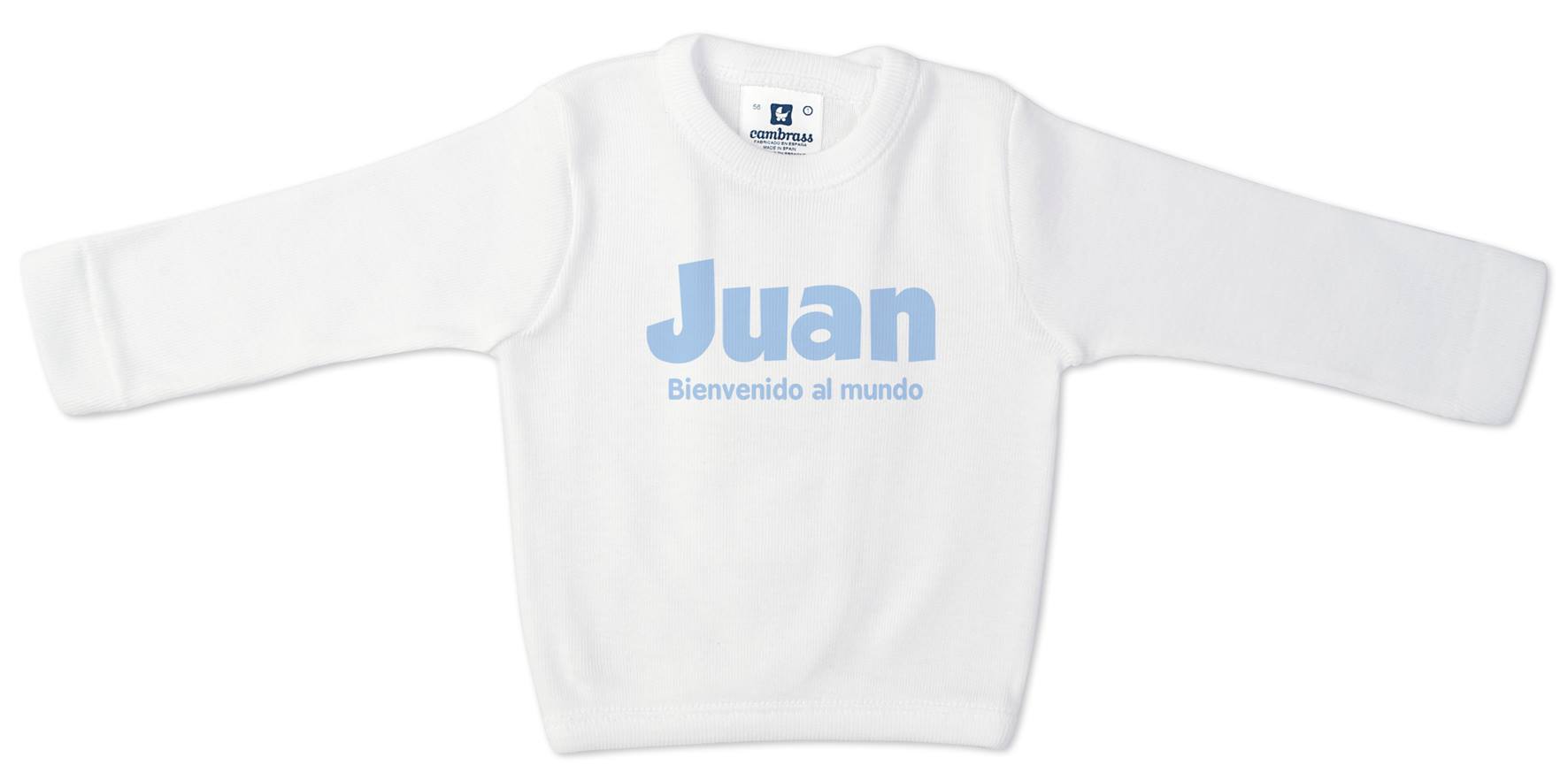 Camiseta bebé personalizada manga larga