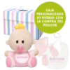 Conjunto bebé con muñeco babyyo, gorro, manoplas y babero