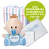 Pack Babyyo manta topitos Mora bebé personalizada