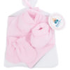 COJUNTO INFANTIL GORRO MANOPLAS BABERO PATUCOS